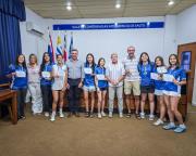 Equipo femenino sub 14 de básquetbol del Liceo Nº 5 /Fue reconocido por representar a Uruguay en el Sudamericano Escolar