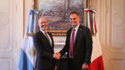 Manuel Adorni recibió en Casa Rosada al nuevo embajador de Italia en la Argentina