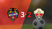 LaLiga EA Sports: Partido de muchos goles y triunfo agónico de Levante sobre Elche