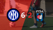 Serie A: Stefano Moreo anotó dos goles, pero Pisa no pudo evitar la derrota frente a Inter por un gol agónico