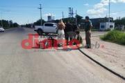 Accidente en zona sur: motociclista sufrió cortes y golpes tras un choque