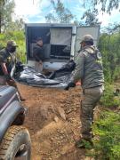 Policía realiza levantamiento legal de un cadáver en estado de descomposición en Pairumani