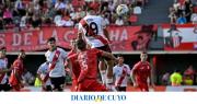 Con un cabezazo de Montiel, River venció a Barracas Central por 1-0 en un encuentro polémico