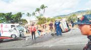 Aparatosa colisión en Autopista Centro Occidental en Yaracuy dejó dos muertos