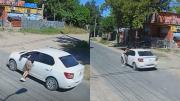 Escena de alto riesgo en La Matanza: arrastró por más de cinco cuadras a un ladrón que intentó robarle el auto