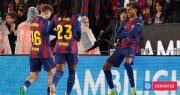 Con media chilena de Yamal incluida: Barcelona golea al Oviedo y recupera cima de LaLiga en España