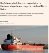 El agotamiento de las reservas obliga a La Habana a adquirir una carga de combustible en Africa
