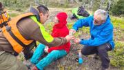 Videos muestran rescate de turistas italianos que se extraviaron en la región de Aysén