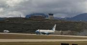 Un avión del Departamento de Defensa de Estados Unidos aterrizó en Ushuaia con una comitiva oficial