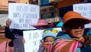 Desocupados de Huanuni marchan en demanda de fuente laboral en la Empresa Minera