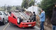 Heridos en accidente vial