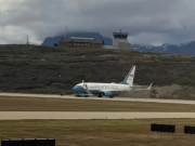 Aterrizó un avion de Estados Unidos en Ushuaia