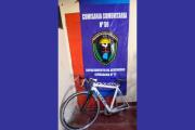 Recuperaron una bicicleta robada tras una investigación en el barrio Bosco II