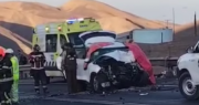 Un fallecido y 4 heridos tras colisión frontal en el acceso a Antofagasta