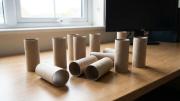 Reciclaje: guardá los tubos de papel higiénico y transformalos en una maravillosa idea DIY para tu escritorio