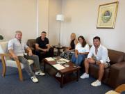 Autoridades y técnicos /Avanzan en una propuesta educativa en deportes náuticos