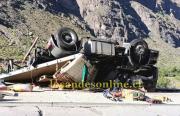 Murió un camionero argentino tras volcar en la Ruta 60 de Chile, cerca del paso Cristo Redentor de Mendoza