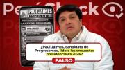 ¿Paul Jaimes lidera las encuestas presidenciales? No, las cifras no son reales