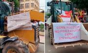 Tractorazo: Sector construcción protesta en demanda de actualización de precios en obras públicas
