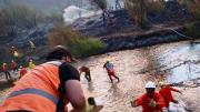 Brigadistas de Santa Cruz refuerzan el combate del fuego en Chubut