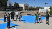Vecinos de barrio Jardín embellecen playón deportivo