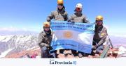 A más de 6.700 metros: cuatro gendarmes conquistaron el Cerro Mercedario