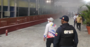 Incendio en la sede principal del CNE en Caracas