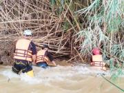 Tres días de búsqueda del cuerpo arrastrado por el río Camacho