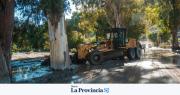 Ruta Provincial 12 y calle Las Moras, eje de los trabajos tras las tormentas