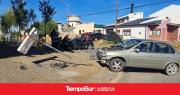 Dos rodados colisionaron y uno terminó volcando