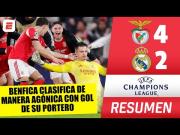 Real Madrid vs. Benfica (2-4): goles, video y resumen por Champions League