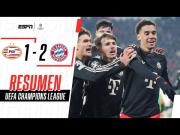 Bayern vs. PSV (2-1): goles, video y resumen del partido por Champions League