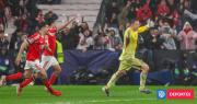 Locura en Champions League: arquero Trubin marcó gol al último segundo y metió al Benfica en Playoffs