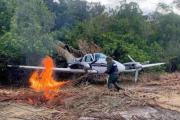 Fuerza Armada destruye tres avionetas en Amazonas ligadas al narcotráfico
