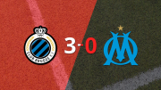 Champions League: Club Brugge liquidó con una goleada a Olympique de Marsella por 3 a 0