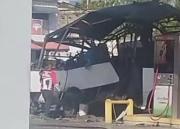 Unidad de transporte público explotó en gasolinera de Maracay: reportan heridos y daños materiales