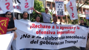 (VIDEO) Organizaciones de izquierda rechazaron la agresión imperialista de Trump y la colaboración con la ofensiva neocolonial