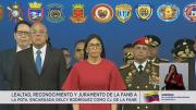 Militares de Venezuela juran “lealtad y subordinación” a la nueva presidenta