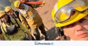 “Te parte el alma”: el duro testimonio de una bombero sanjuanina en Chubut