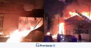 Videos del Terror en San Fernando: explotó una fábrica y provocó un gran incendio