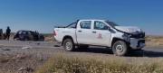 Dos heridos en un accidente sobre la Ruta 51, cerca de Mari Menuco: fuerte impacto entre una camioneta y un auto