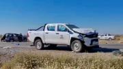 Una camioneta del EPEN chocó contra un auto en la Ruta 51, camino a Vaca Muerta