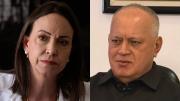 Canal venezolano transmitió dichos de Corina Machado y Diosdado Cabello no la dejó pasar