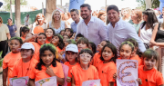 En su cumpleaños, Orrego visitó la colonia de verano de Santa Lucía