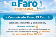 Seremi de Salud echa pie atrás y en menos de 24 horas se revierte clausura de tradicional Paseo El Faro de la Serena