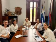 Alcalde Joaquín Gómez y equipo de arquitectos del Municipio, se reunieron con la Directora de Arquitectura de la comuna María Celia Barreiro