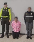 Aprehendida con cartuchos en Ambato