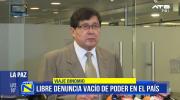 Libre denuncia vacío de poder por viaje de mandatarios