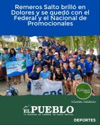 Remeros Salto brilló en Dolores y se quedó con el Federal y el Nacional de Promocionales ‣ Nicolas Caiazzo