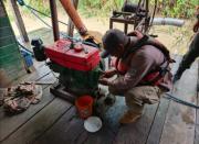 En Pando detectan y hunden tres dragas utilizadas en la minería ilegal